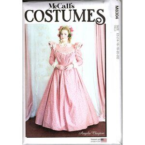 McCalls M8304 Misses 14 to 22 1890's Tea Dress Costume Uncut Sewing Pattern